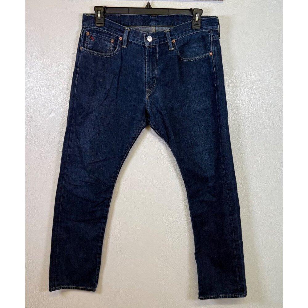 Mens Polo Ralph Lauren Straight Leg Dark Wash Jeans Size 34x30 Casual